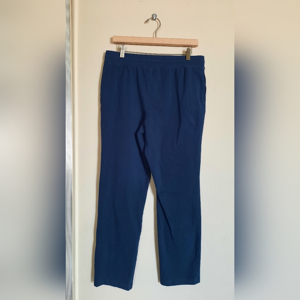 Karen Scott Sport Blue Sweatpants Joggers Athleisure Pajamas - Picture 4 of 6